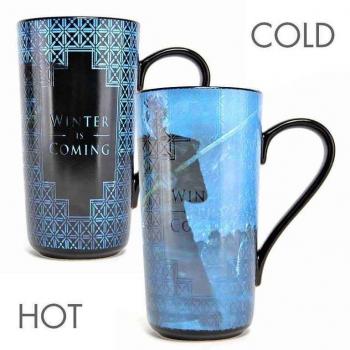 Taza Latte Termocolora Juego de Tronos Winter Is Coming
