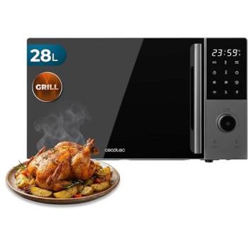 Microondas Digital Cecotec Proclean 2800 con Grill 28L, 900W, Grill 1200W, Convección 2200W, 8 Programas, 5 Niveles de Potencia, Plato de