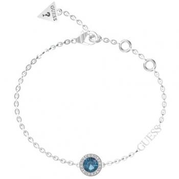 Brazalete Guess Ladies Bracelet JUBB02246JWRHAQL, zafiro para mujer, grande, plata, Large, Metal, No es una piedra preciosa