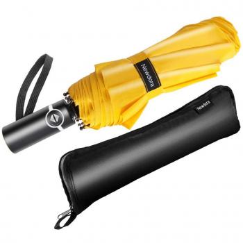 Newdora Paraguas Plegable Automático Impermeable 10 Armazones de Metal Compacto Resistencia contra Viento para Viaje para Hombres y Mujeres
