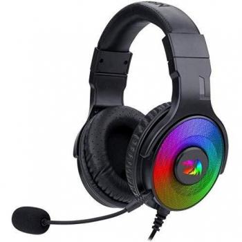 Redragon Pandora H350 RGB Cascos Gaming - Audio de Alta Definición + Potentes Bajos - Auricular Gaming con Micrófono extraíble, Almohadillas Grandes - Funciona en PC/PS4/XBOX One/NS