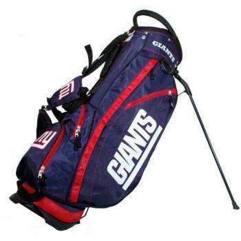 Team Golf NFL New York Giants Fairway Golf Stand Bag, Lightweight, 14-way Top, Spring Action Stand, Insulated Cooler Pocket, Padded Strap, Umbrella Holder & Removable Rain Hood