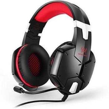 EasySMX [PS4 Auriculares gaming headset] Ofertas para Navidad G1200 Auriculares Estéreo para PS4/ PC/ Laptop/ Móvil/ Pad-con Micrófono Ajustable y Controlador de Volumen con una Tecla Mute