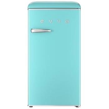 Frigorífico Mini Retro Azul Pastel 95 Litros, Diseño Vintage, Bajo Consumo y Silencioso