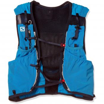 Salomon Mochila ligera de hidratación 12 l, adv skin 12 set, azul