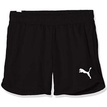 Puma Active Shorts G - Pantalón Corto para niña, Niños, 851751, Puma Black, 176