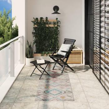 Alfombra Interior y Exterior Vintage Arbizu 80x250 cm Multicolor