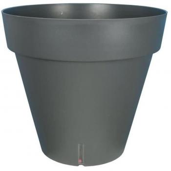 Maceta Riviera Gris Ø 60 cm, maceta de jardín, color gris, diámetro de 60 cm