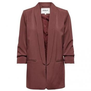 Only Elly 3/4 Sleeve Blazer Sable Red Female Regular Fit