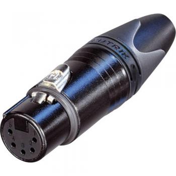 Neutrik NC5FXX-B 5-Pin Female XLR Connector - Black Audio Socket