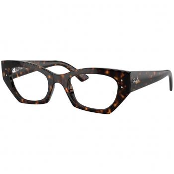 Ray-Ban RX7330F Zena Asian Fit 8320 Men's Eyeglasses Tortoiseshell Size 49 - Blue Light Block Available