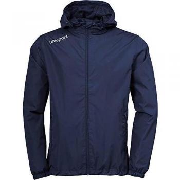 uhlsport Essential Rain Jacket Chaqueta Impermeable para Hombre, Azul Marino/Blanco, 164