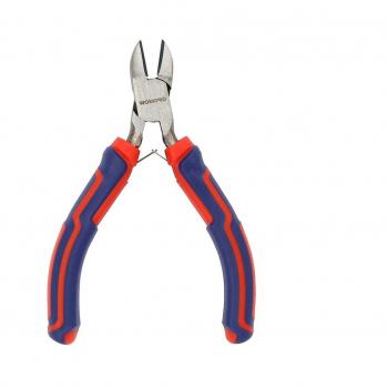 Alicate Miniatura WORKPRO Corte Diagonal 110 Mm - Herramienta de corte, tamaño 110 mm, diseño compacto, fabricado en acero al carbono, mango ergonómico para un agarre cómodo