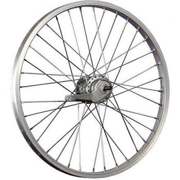 Rueda trasera de bicicleta 20 pulgadas Nexus Inter-3 contropedal plata