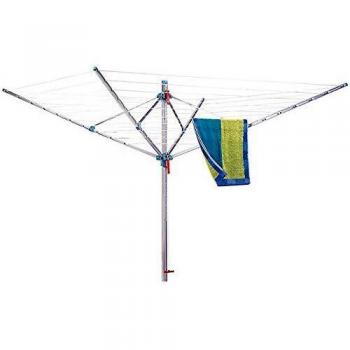 Tendedero de Ropa Paraguas Medio Plus 60 m con Base para Exterior