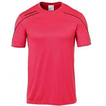 uhlsport Stream 22 Shirt Shortsleeved Camiseta De Entrenamiento, Hombre, Fucsia/Negro, 164