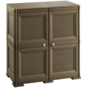 Tontarelli Wengé Armario Omnimodus-2 Puerta de Madera Modelo, 4 módulos