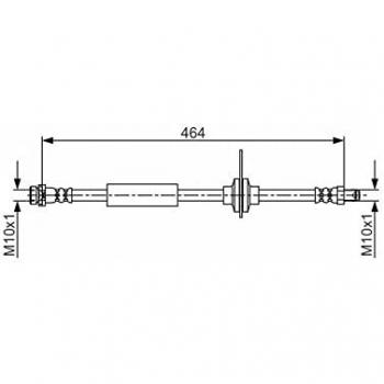 Manguera de freno Bosch BH1586 - 1987481702