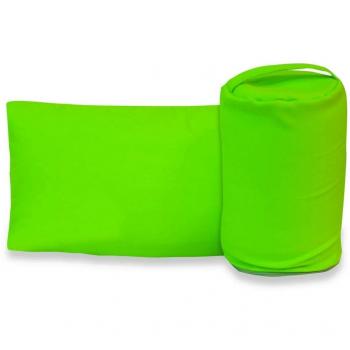 Almohada de viaje 30 x 50 cm - viscoelástica con funda, varios colores verde 30 x 50 cm