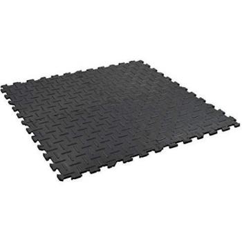SengentoStyle Vloermatten 4 st anti-slip 12 mm 60x60 cm rubber groef