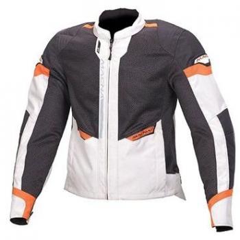 Giubbino macna Hombre Event Verano Air impermeable grigio-titanio-arancio Talla L