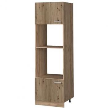 Armario para microondas R-Line, Roble artesanal, 60 cm