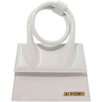 Jacquemus Women's Le Chiquito Noeud Leather Handbag in White