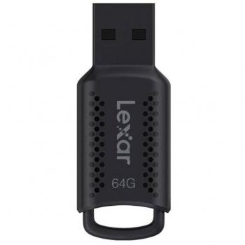 Clé USB 3.0 Lexar JumpDrive V400 de 64GB, color gris, velocidad de lectura hasta 100MB/s