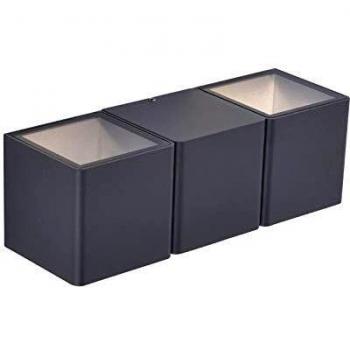 Lámpara LED de pared exterior Marcel en antracita 2 x 4 W 800LM/3000 K