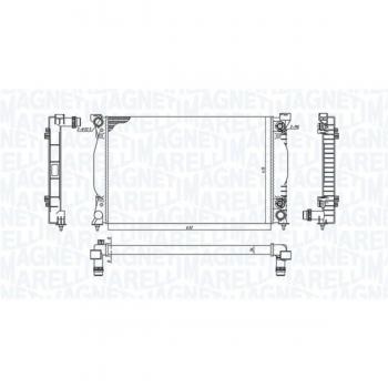 Radiador de motor MAGNETI MARELLI 350213196500, refrigeración del motor
