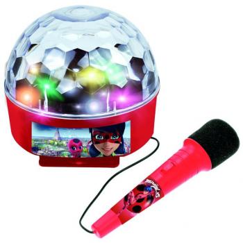 Ladybug- Miraculous: Tales of Ladybug & Cat Noir Bola de luces con amplificador, Bluetooth y micrófono