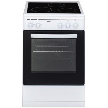 Cocina SVAN SKV3500 - Blanca - 50 cm - 3 Zonas de Cocción - Horno 48 litros