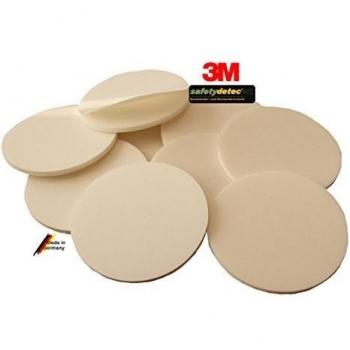 Detector de humos safetydetec gbroth adhesivos 100 mm diámetro ultrafuertes/también apto como Base para licencia/hecho en Alemania - 5 unidades