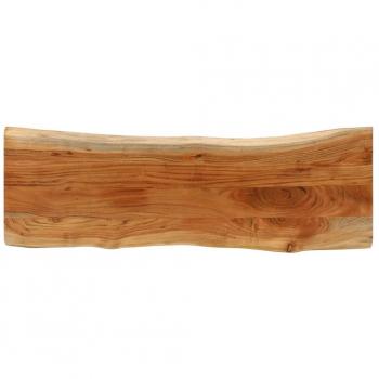 Tablero Rectangular de Madera de Acacia con Borde Vivo 110x40x3.8 cm Marrón