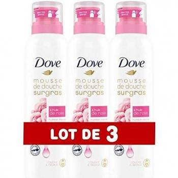 Dove - Gel de ducha con aceite de rosa, 200 ml, paquete de 3