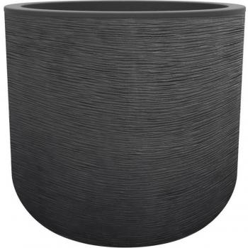 Maceta EDA Gris oscuro Plástico Redondo Moderno Ø 50 cm