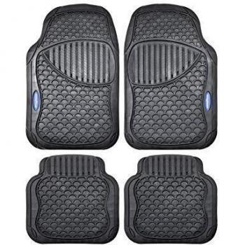 Goodyear GOD9020 Alfombra de Goma, 4 Piezas, Negro