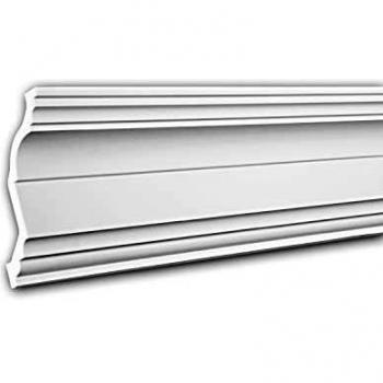 Cornisa Decorativa de Estuco Neoclásico Blanca 2 m - PROFHOME