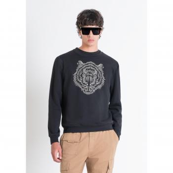 Sudadera Antony Morato con estampado motivacional, color negro, talla XXL