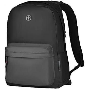 Mochila urbana Photon Wenger negra - resistente al agua, compartimento acolchado para portátil de 14 pulgadas, 18 litros