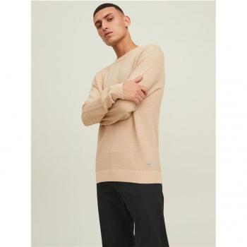 Jersey Jack & Jones Cuello Redondo Atlas Knit Oatmeal Hombre