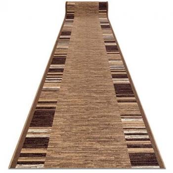 Alfombra de Pasillo Antideslizante Adagio Beige 90x200 cm, Durable y Moderna