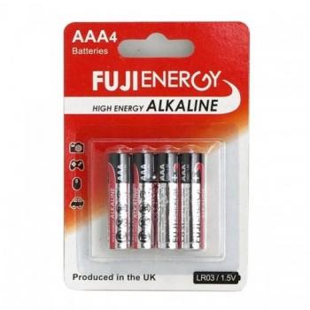Pack de 4 pilas alcalinas LR03 AAA 1.5V Fujienergy
