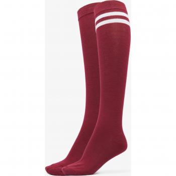 Urban Classics Women's College Socks 2-Pack in Burgundy, Size 35-38