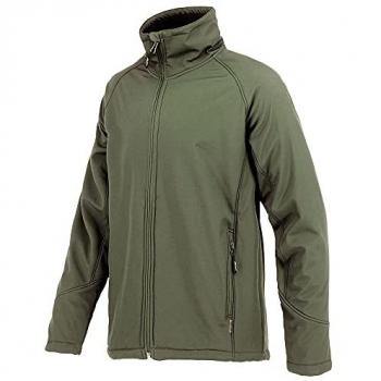 Chaqueta Soft-Shell Joluvi Sherpa de Pile para Hombre en Verde Oliva