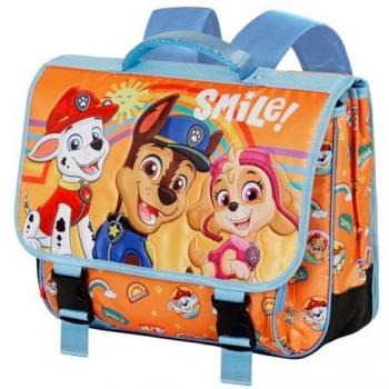 Mochila Cartable 2.0 La Patrulla Canina Paweome, Multicolor, Naranja, 38 x 30 cm, Capacidad 13.5 L