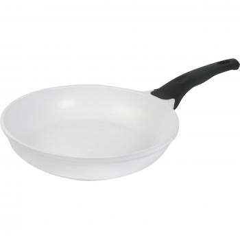 Crealys 507736 - Sartén de aluminio fundido antiadherente, diámetro de 24 cm, color blanco
