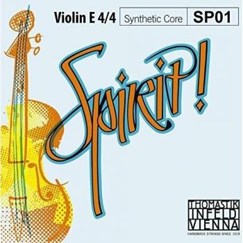 Thomastik cuerda suelta para 4/4 violín spirit. - cuerda mi núcleo de acero, plateada.