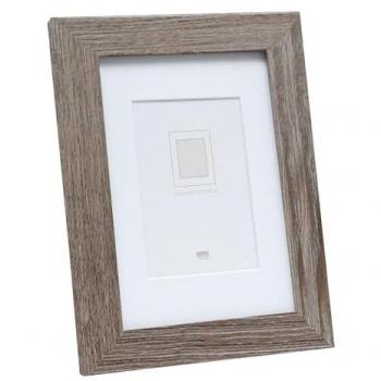 Marco de Fotos Deknudt S66KH3P1, Madera Gris, Formato 18 x 24 cm