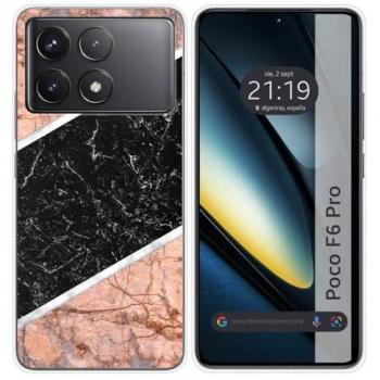 Funda de Silicona para Xiaomi Poco F6 Pro 5G con Diseño de Mármol 07